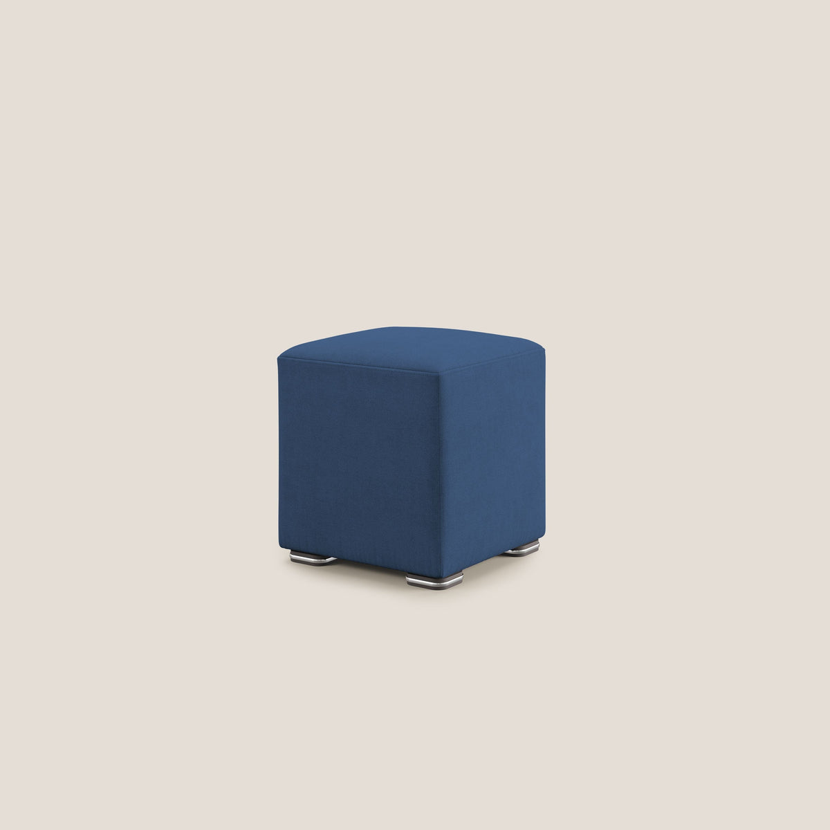 Cube pouf in tessuto morbido impermeabile T02 blu - divitt.sbs