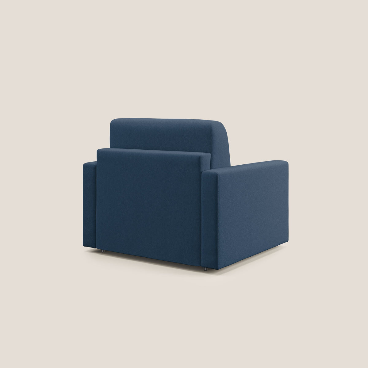 Chris poltrona letto in tessuto impermeabile T13 blu - divitt.sbs