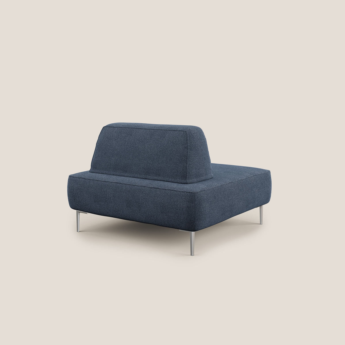 Newton poltrona modulare con schienali movibili T07 blu - divitt.sbs