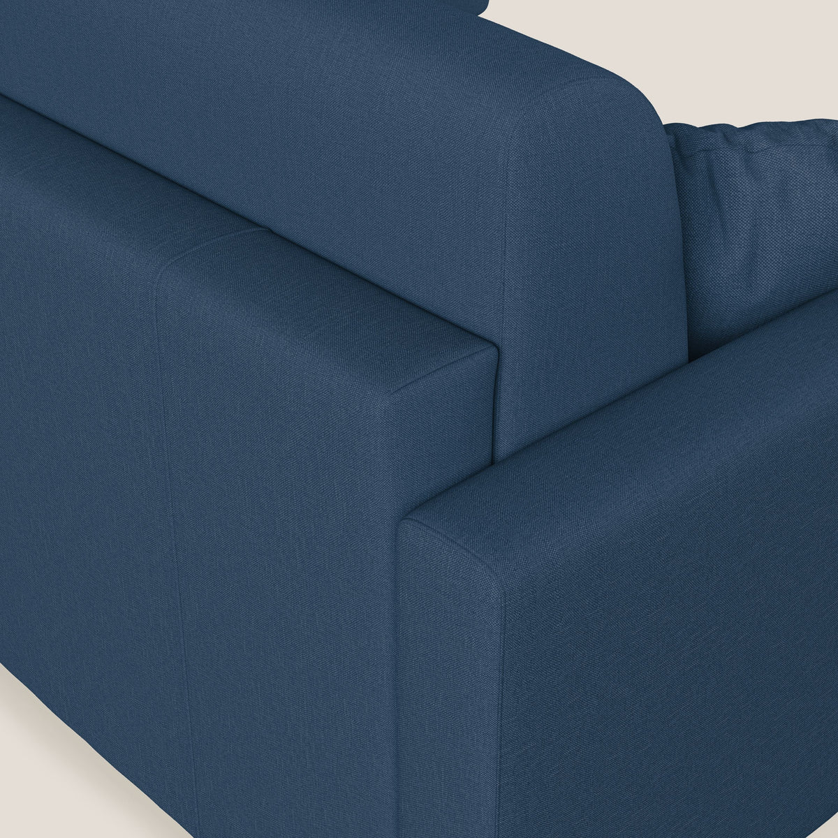 Chris Divano letto angolare 5 posti in tessuto impermeabile T13 blu - divitt.sbs