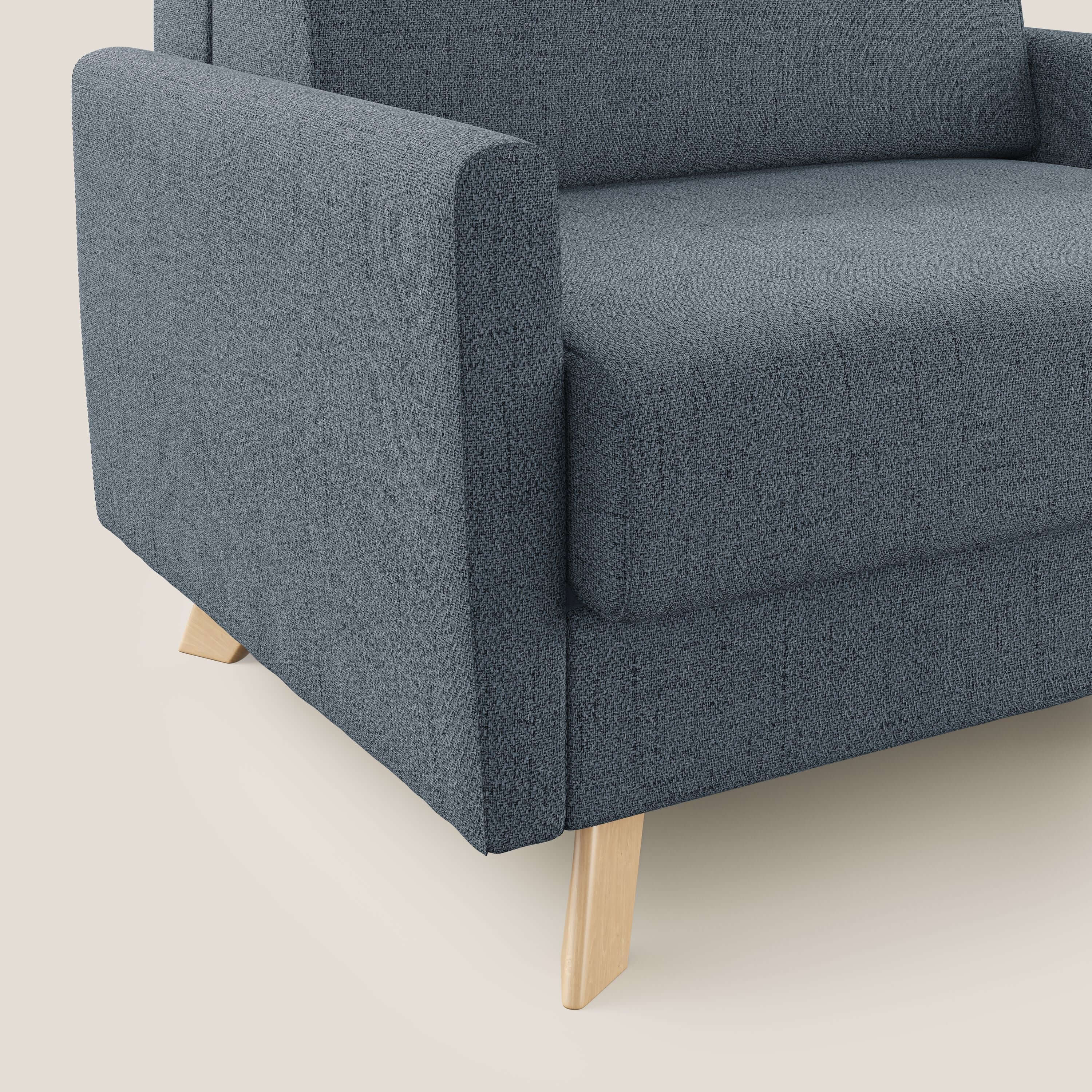 Edgar poltrona letto in tessuto felis impermeabile T03 blu - divitt.sbs
