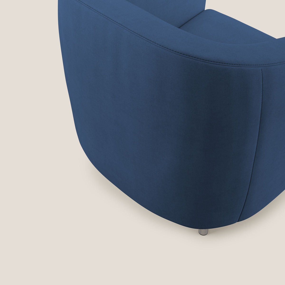 Sally Poltroncina in tessuto morbido impermeabile T02 blu - divitt.sbs