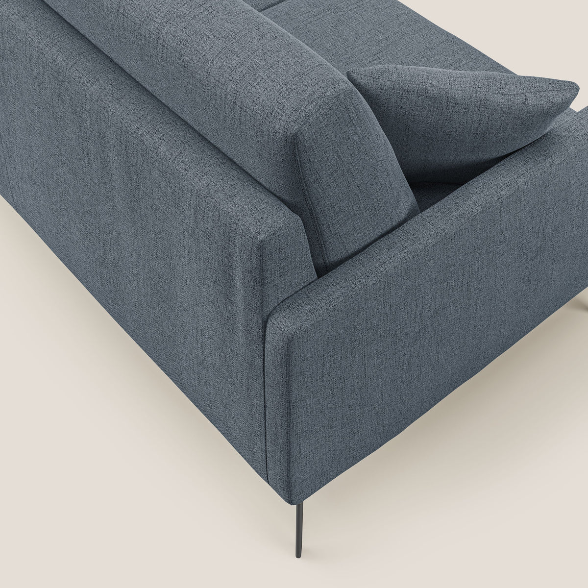 Saturno divano moderno in tessuto morbido impermeabile T03 blu - divitt.sbs