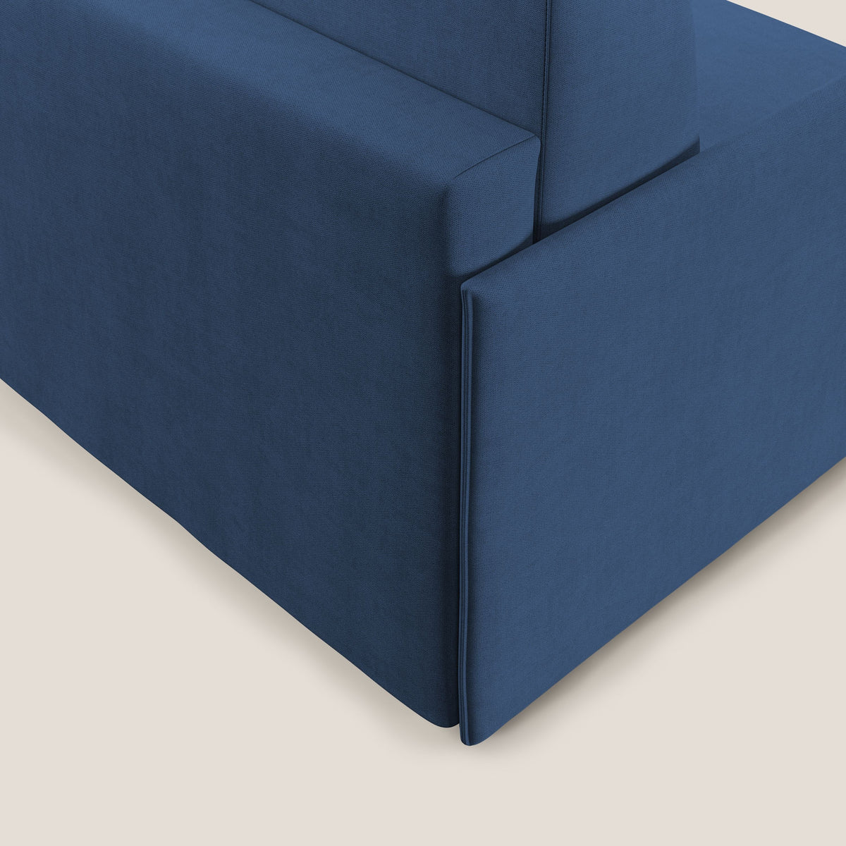 Evans poltrona letto in morbido tessuto impermeabile T02 blu - divitt.sbs