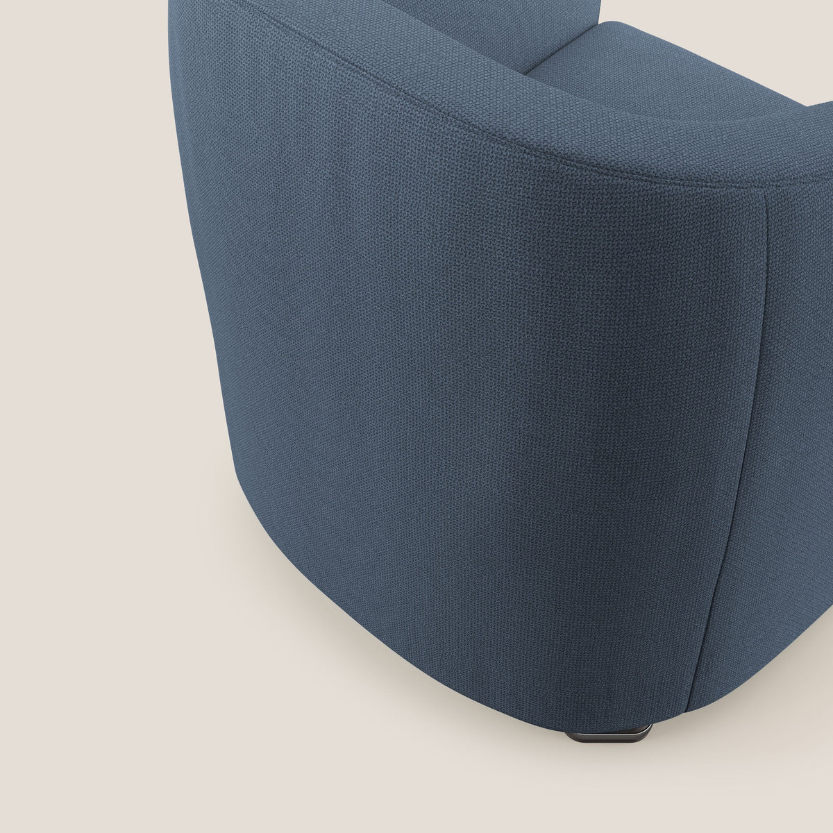 Cloe Poltroncina in tessuto smacchiabile con acqua QuickClean T08 blu - divitt.sbs