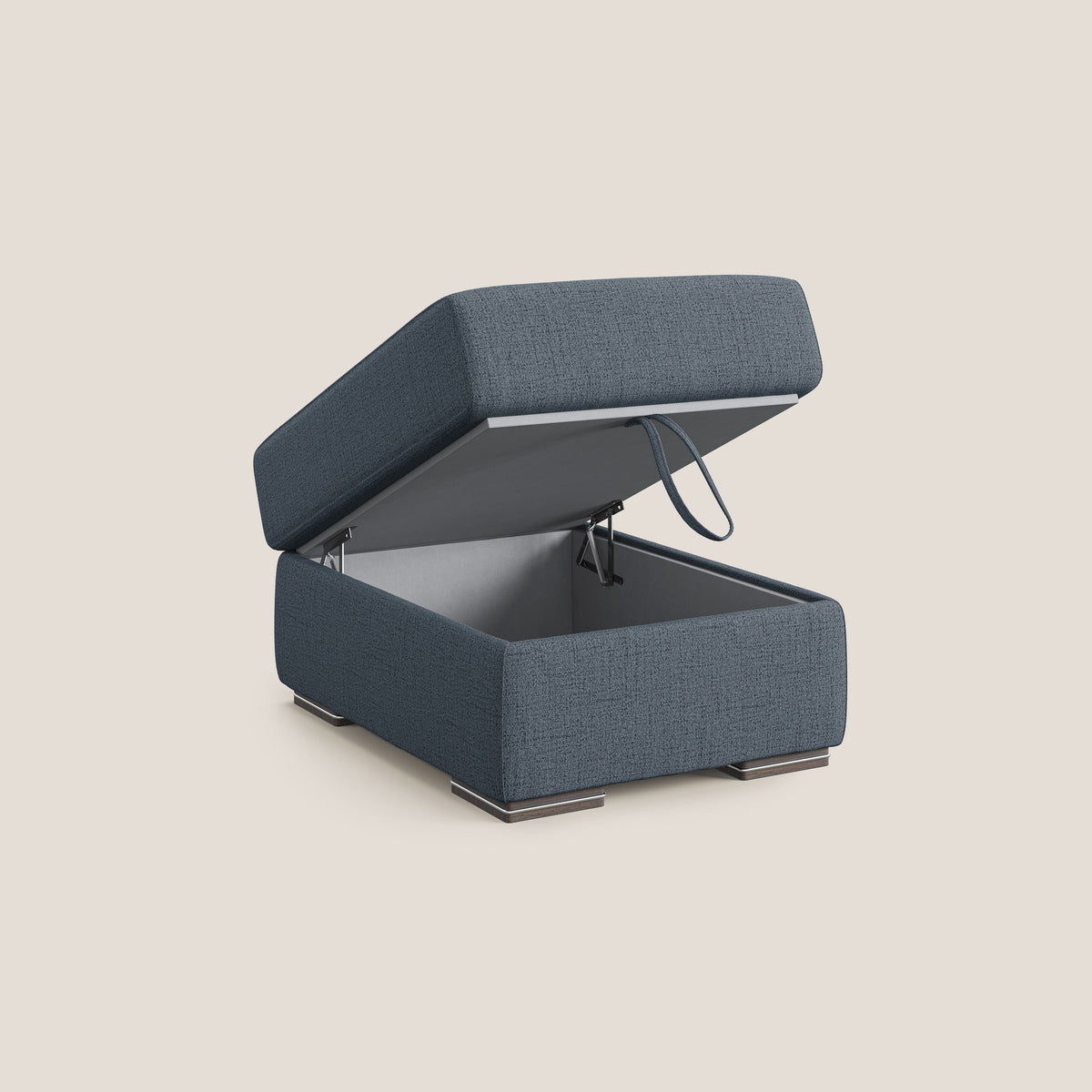 Sun pouf apribile contenitore in tessuto impermeabile fiammato T03 blu - divitt.sbs