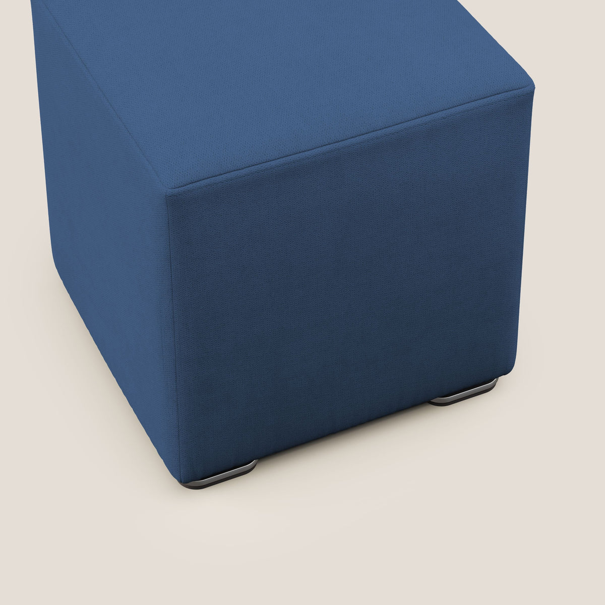 Cube pouf in tessuto morbido impermeabile T02 blu - divitt.sbs