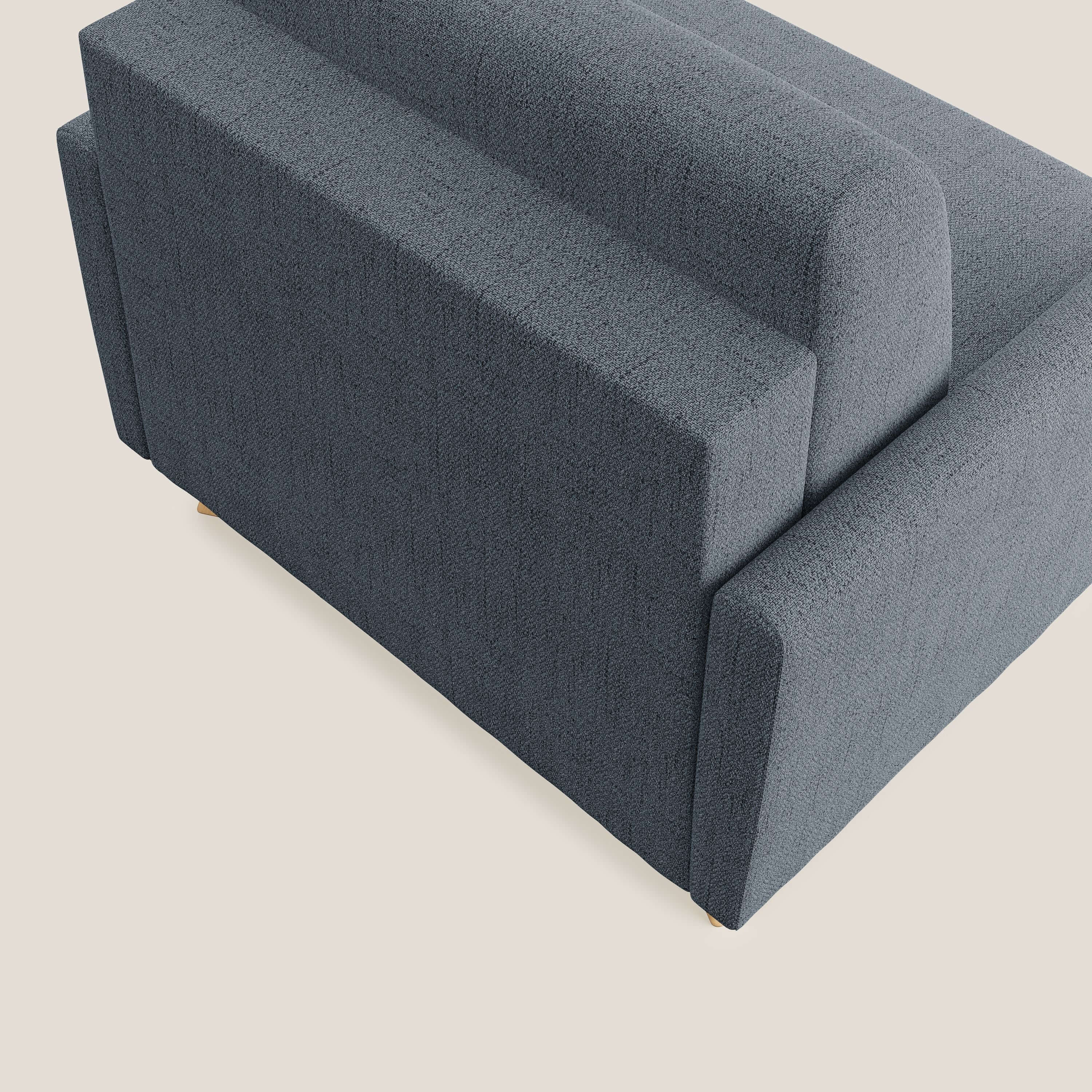Edgar poltrona letto in tessuto felis impermeabile T03 blu - divitt.sbs