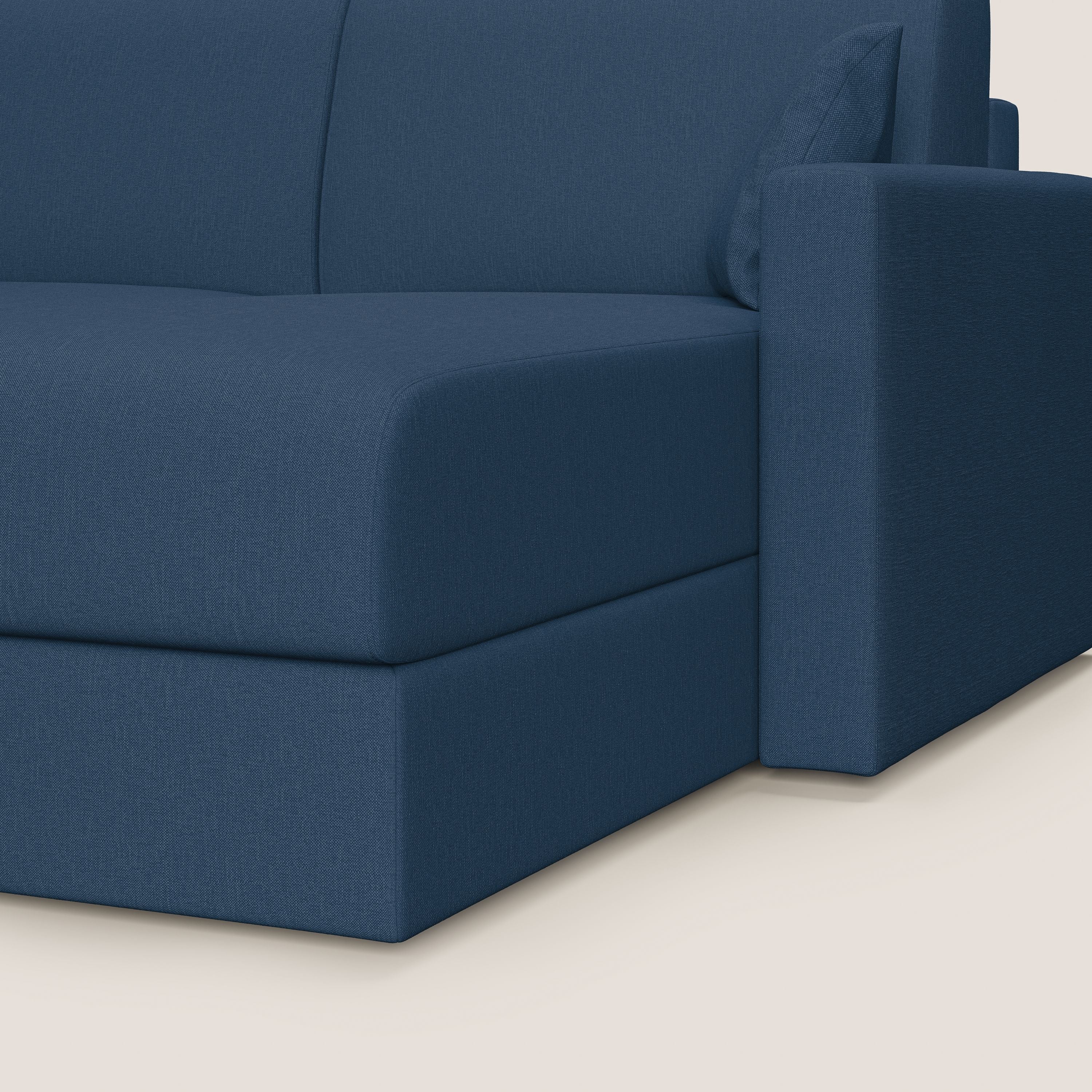 Chris Divano letto angolare 5 posti in tessuto impermeabile T13 blu - divitt.sbs