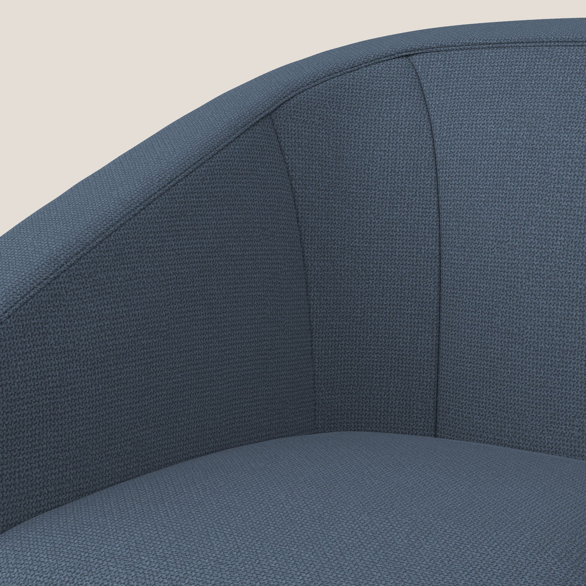 Cloe Poltroncina in tessuto smacchiabile con acqua QuickClean T08 blu - divitt.sbs
