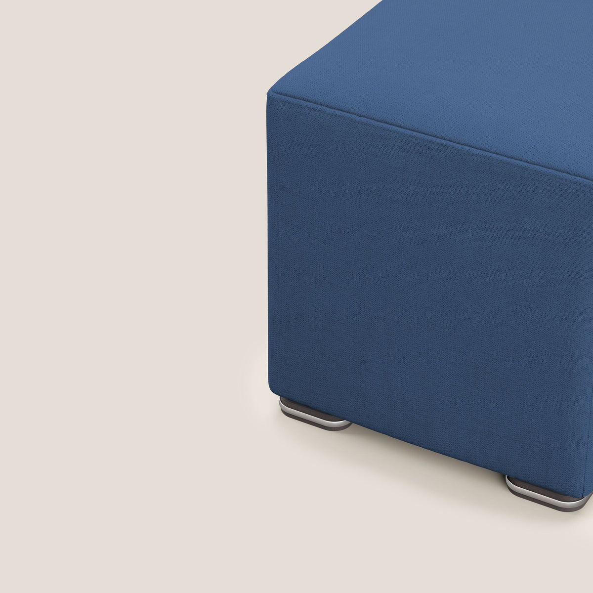 Cube pouf in tessuto morbido impermeabile T02 blu - divitt.sbs