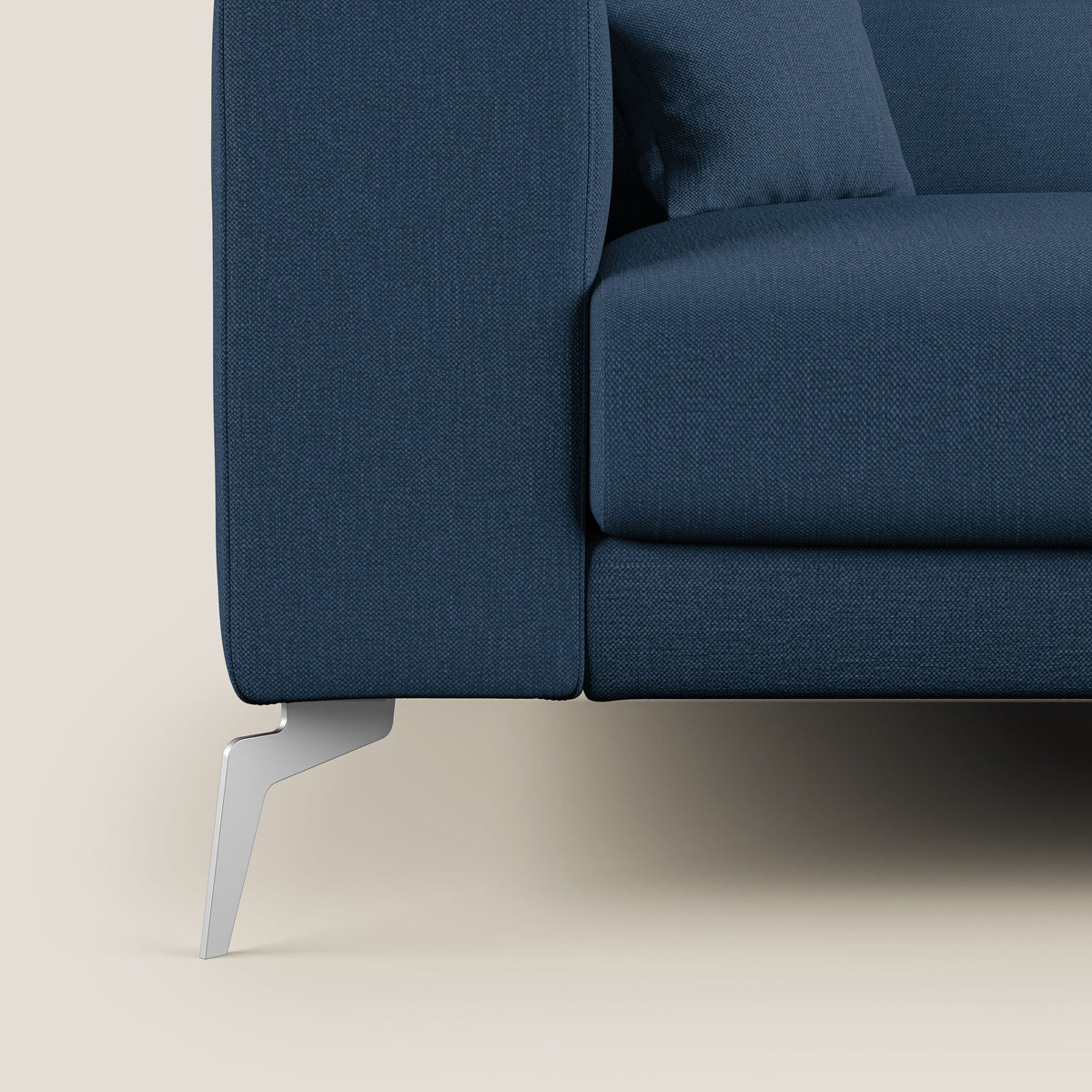 Blade Divano con poggiatesta reclinabili in tessuto impermeabile misto cotone T13 blu - divitt.sbs
