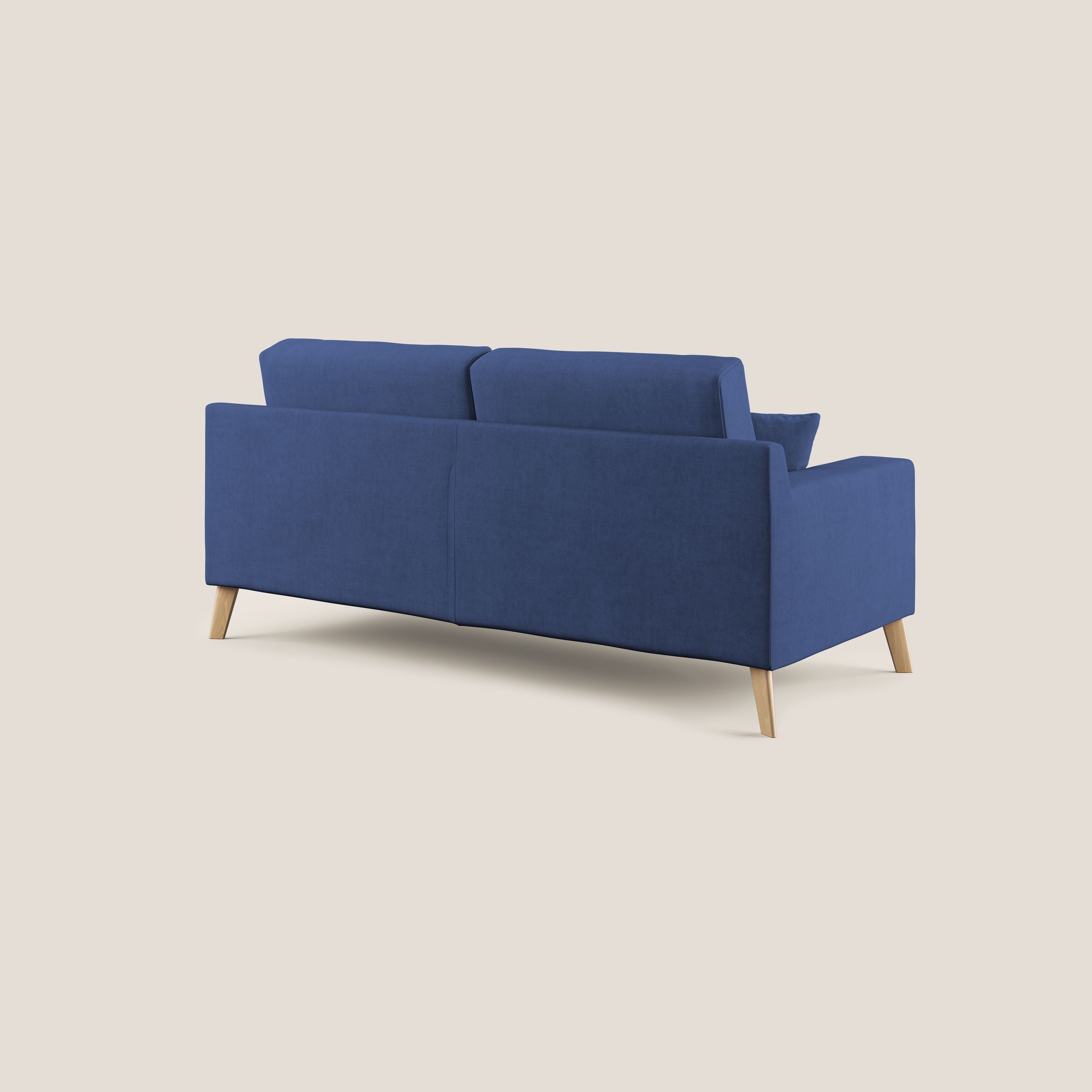 Danish divano moderno in tessuto morbido impermeabile T02 blu - divitt.sbs