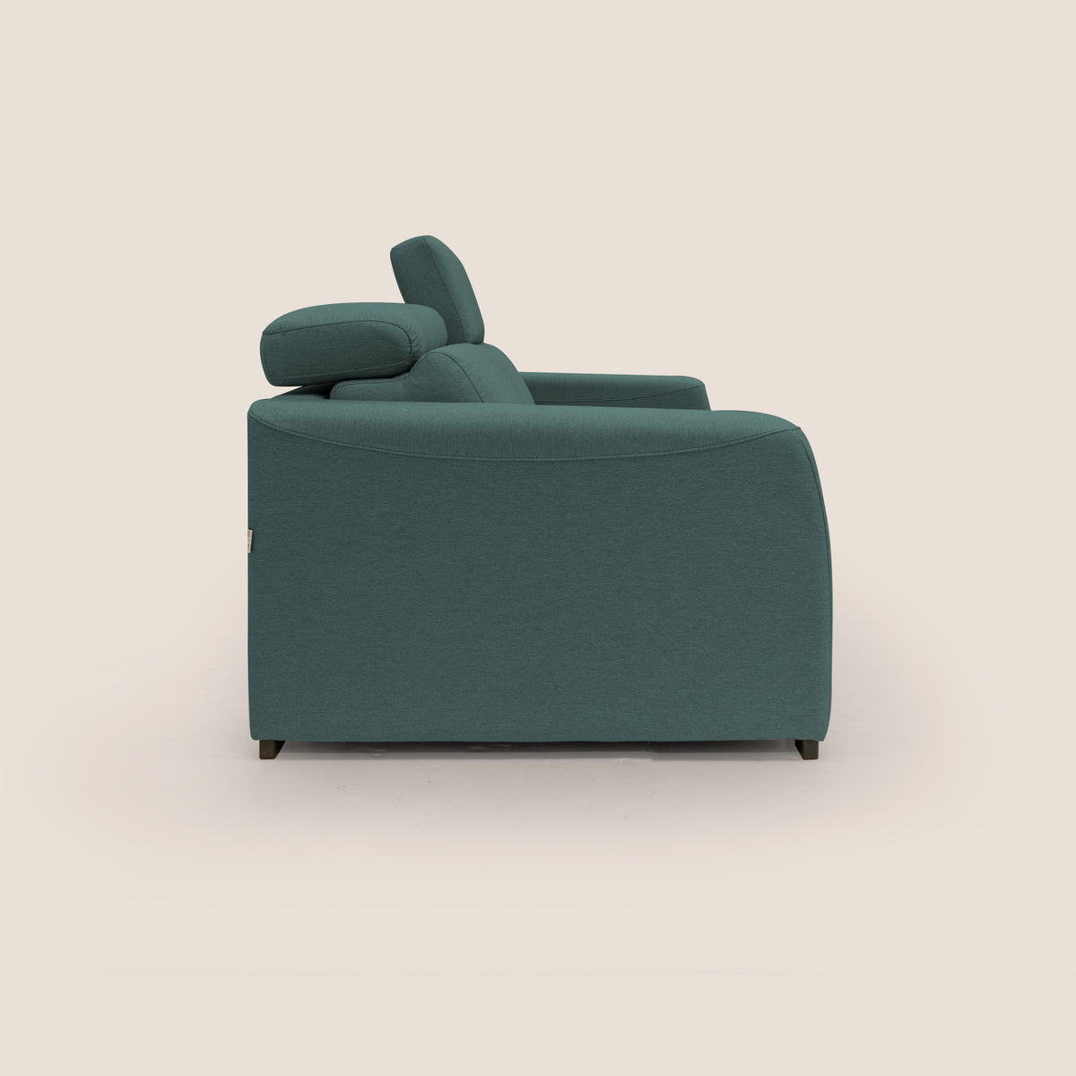 Poseidon divano letto + relax elettrico in tessuto smacchiabile impermeabile T05 verde - divitt.sbs