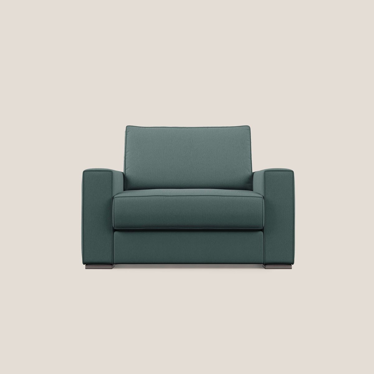 Dream poltrona letto in tessuto smacchiabile T05 verde - divitt.sbs