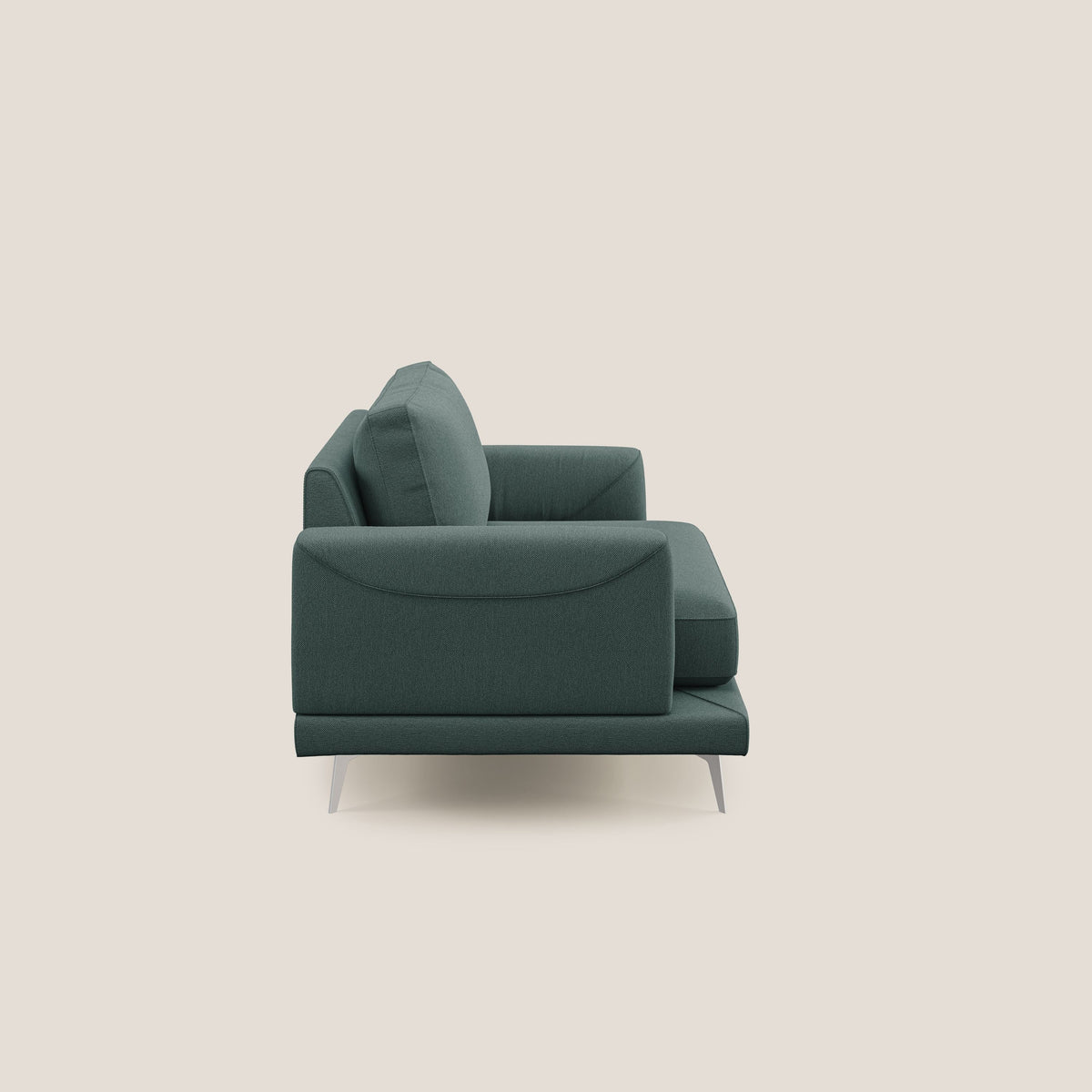 Dorian poltrona moderna in tessuto smacchiabile T05 verde - divitt.sbs