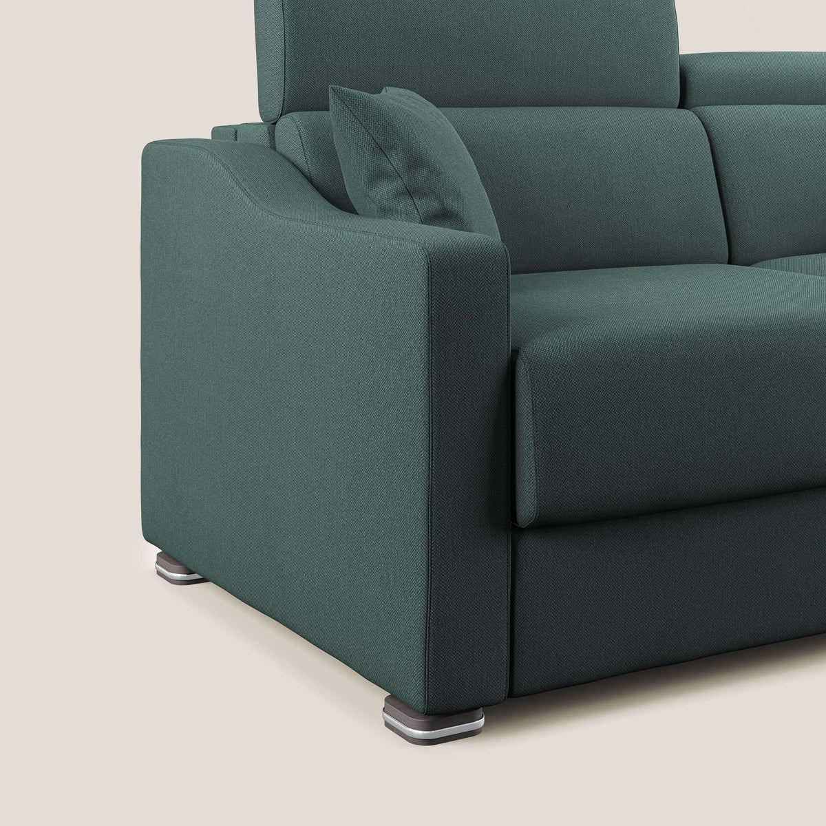 Amber divano letto matrimoniale in tessuto smacchiabile T05 verde - divitt.sbs