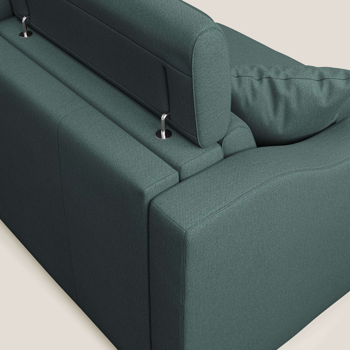 Amber divano letto matrimoniale in tessuto smacchiabile T05 verde - divitt.sbs