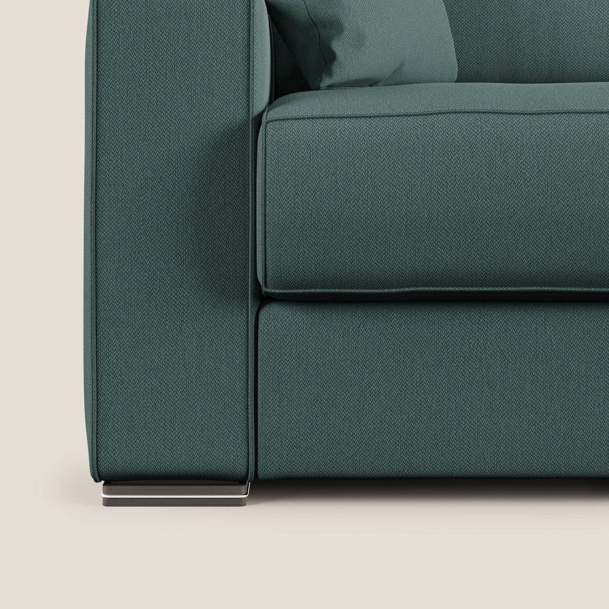 Dream Divano letto angolare in tessuto smacchiabile T05 verde - divitt.sbs