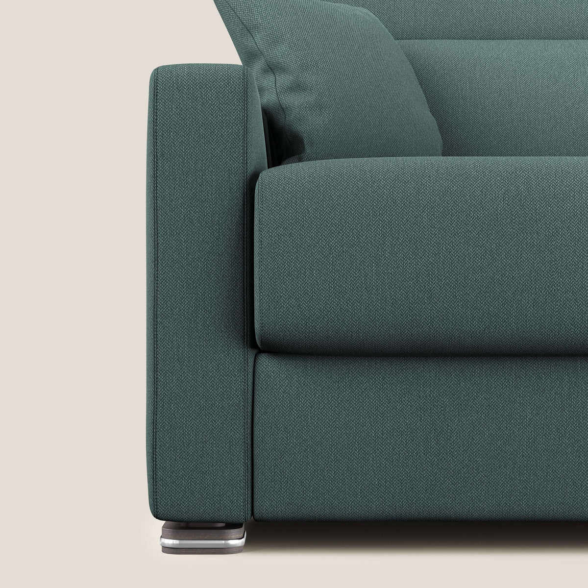Amber divano letto matrimoniale in tessuto smacchiabile T05 verde - divitt.sbs