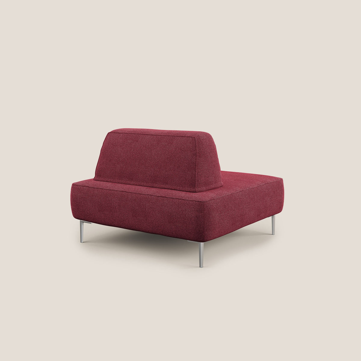 Newton poltrona modulare con schienali movibili T07 rosso - divitt.sbs
