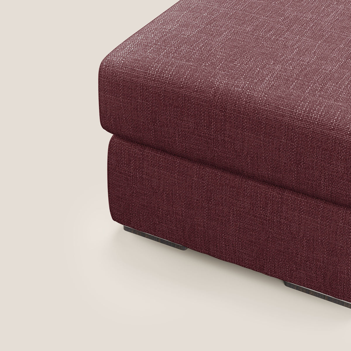 Sun pouf apribile contenitore in tessuto impermeabile morbido intreccio T06 rosso - divitt.sbs
