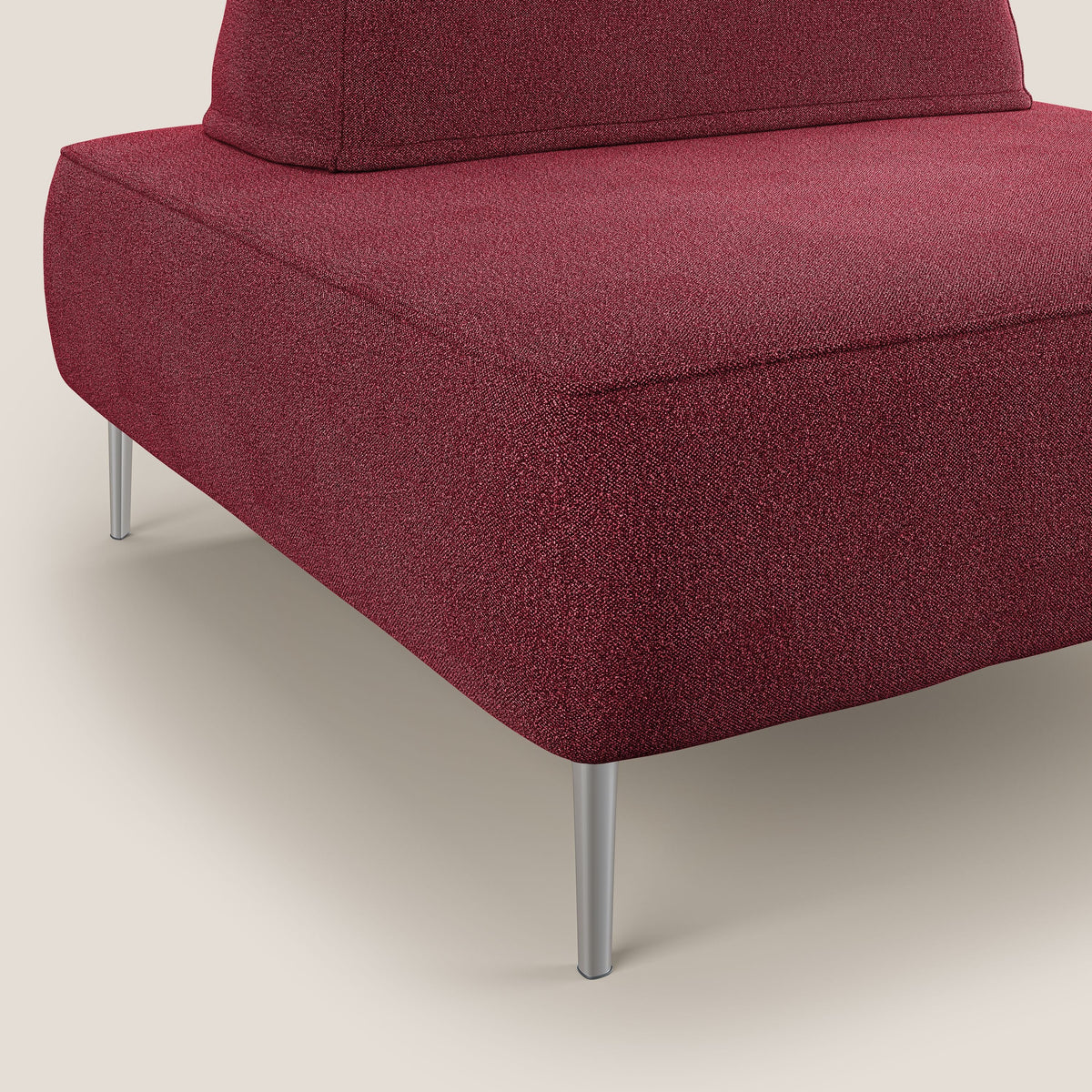 Newton poltrona modulare con schienali movibili T07 rosso - divitt.sbs