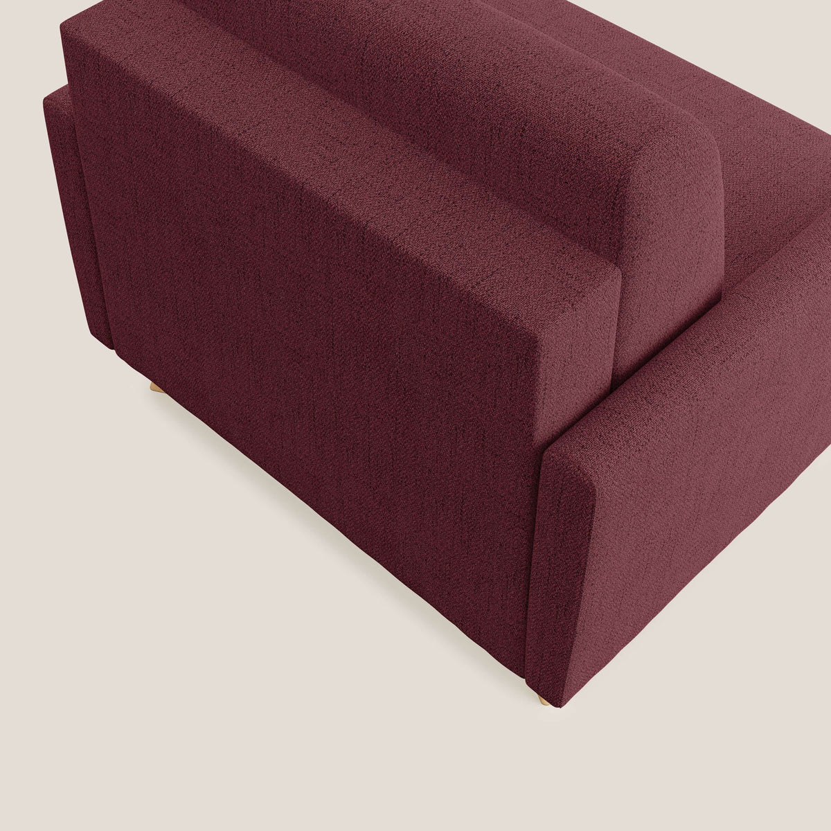 Edgar poltrona letto in tessuto felis impermeabile T03 rosso - divitt.sbs