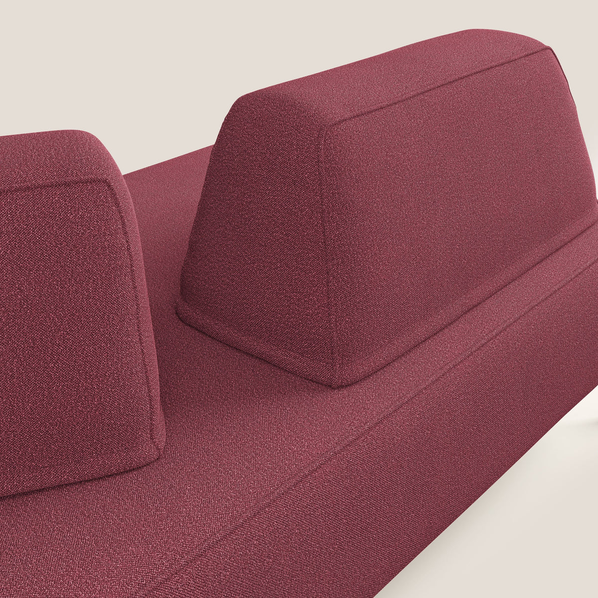Newton divano modulare con schienali movibili T07 rosso - divitt.sbs