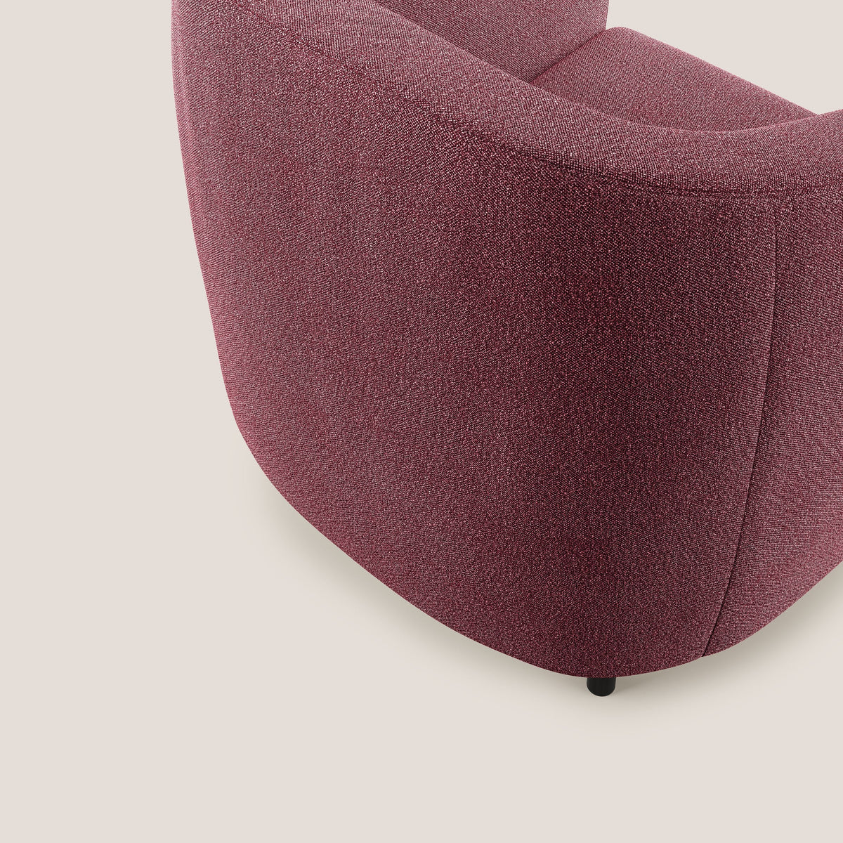 Pandora Poltroncina in morbido tessuto bouclé impermeabile T07 rosso - divitt.sbs