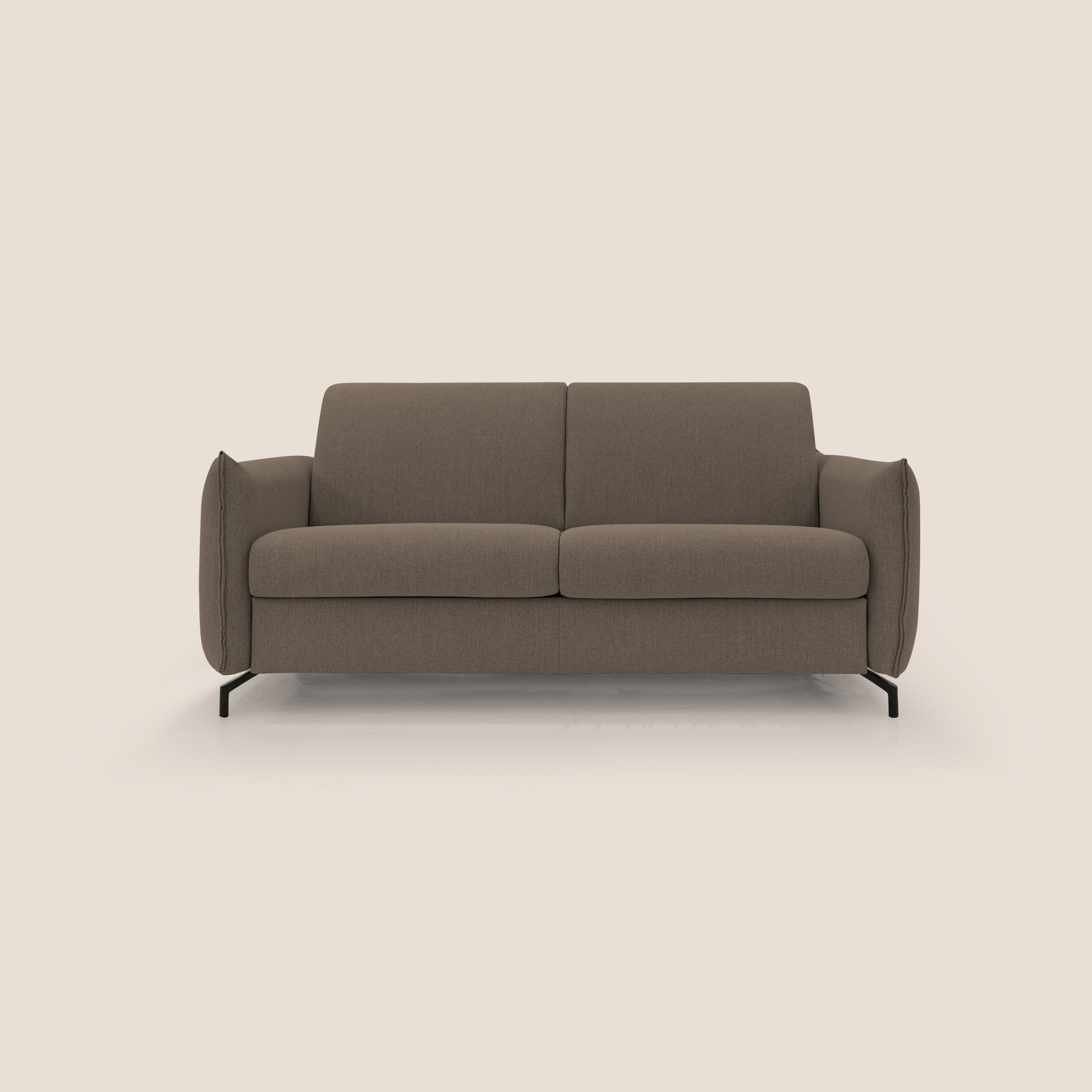 Scarlet divano letto in tessuto misto cotone impermeabile T19 marrone - divitt.sbs