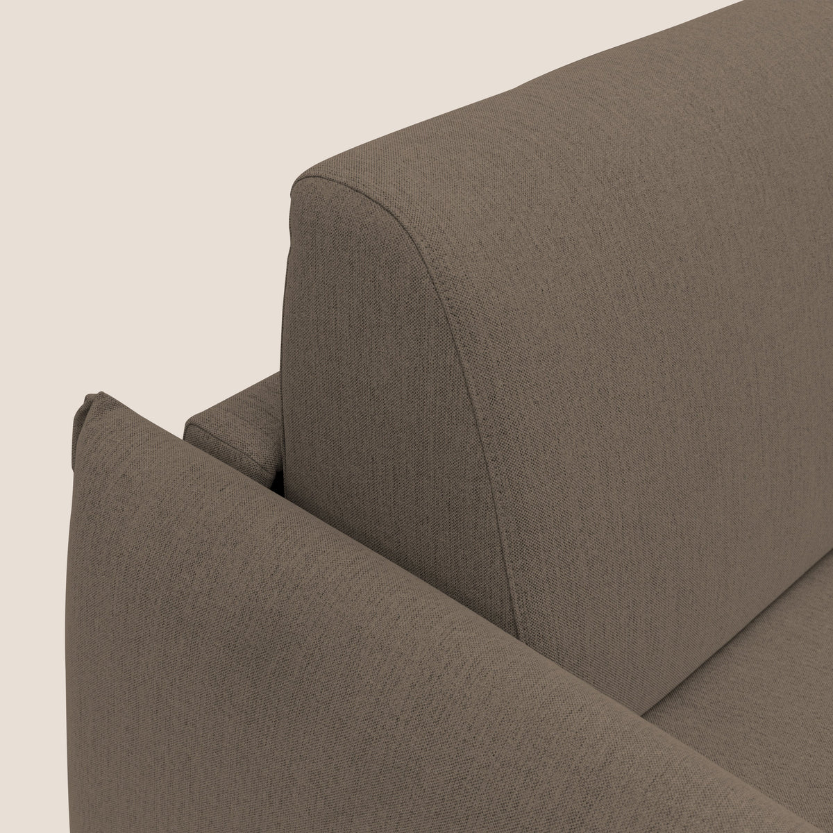 Scarlet divano letto in tessuto misto cotone impermeabile T19 marrone - divitt.sbs