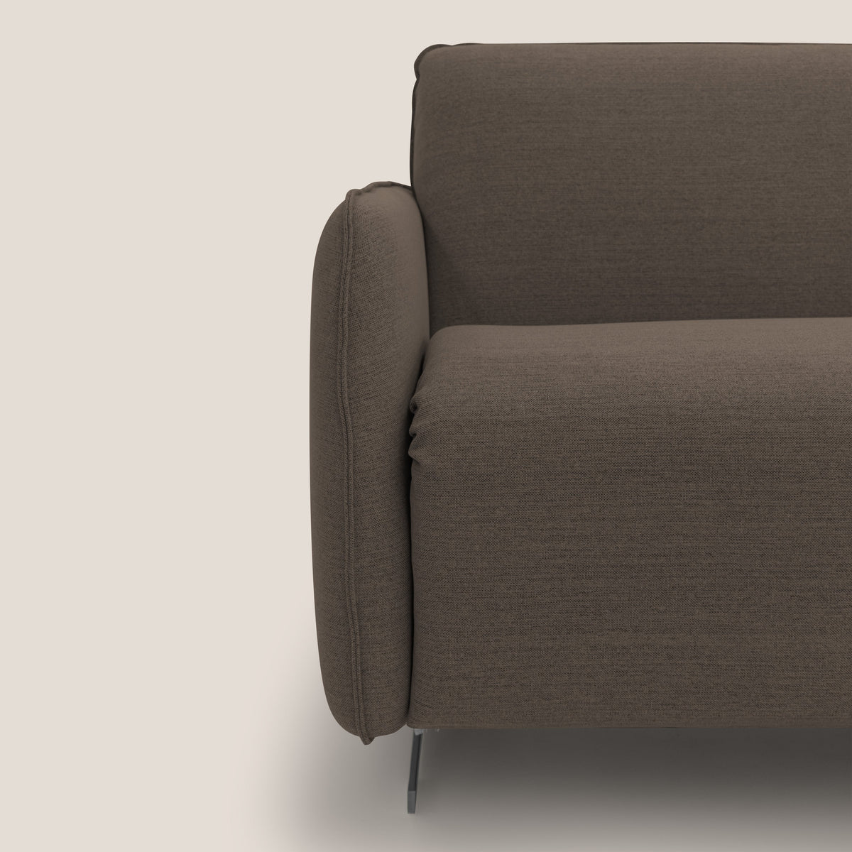 Texas Divano letto matrimoniale moderno in tessuto impermeabile T19 marrone - divitt.sbs