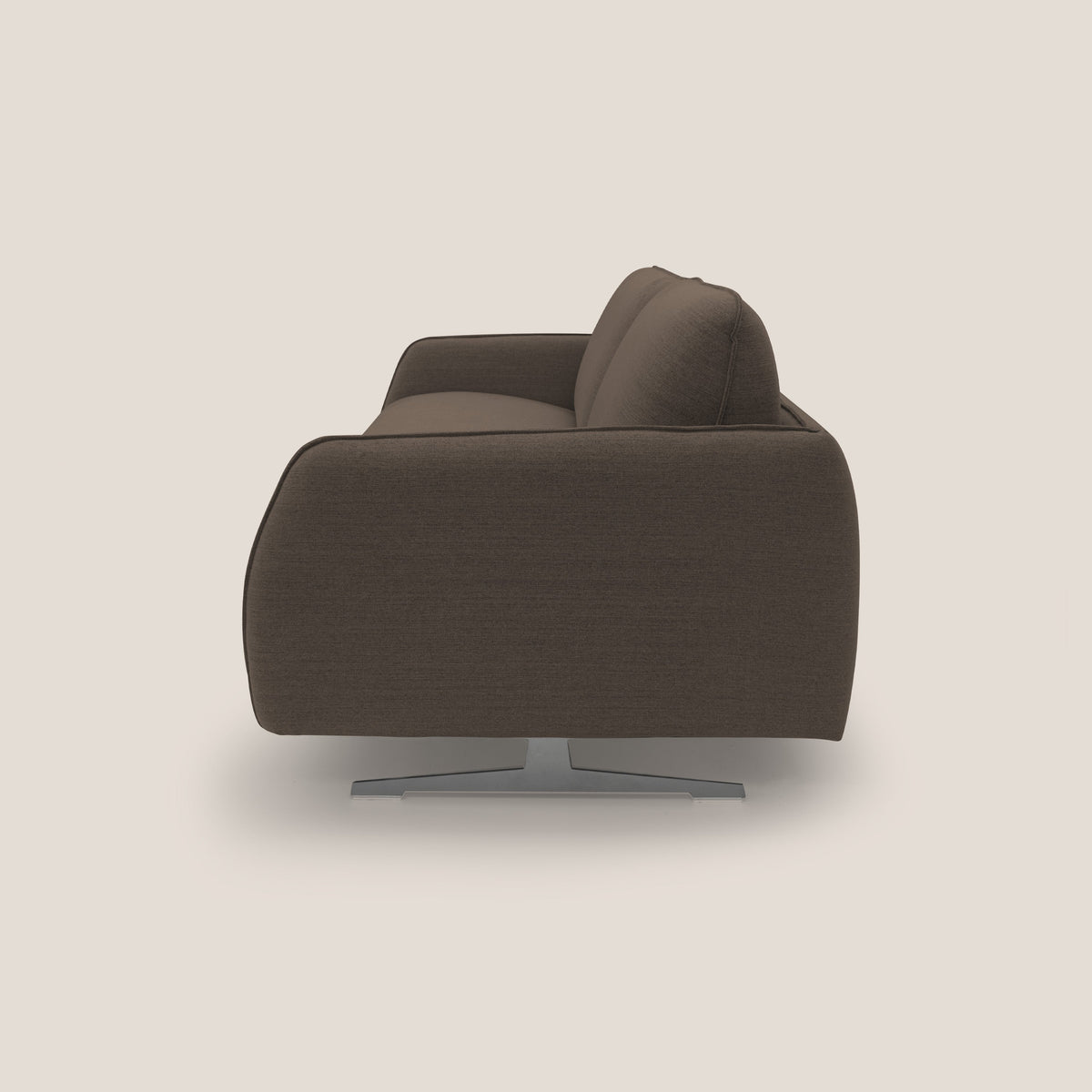 Texas Divano letto matrimoniale moderno in tessuto impermeabile T19 marrone - divitt.sbs