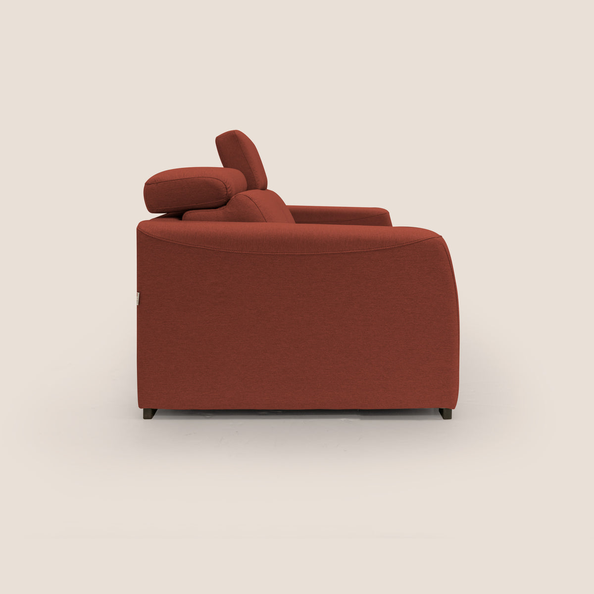 Poseidon divano letto + relax elettrico in tessuto smacchiabile impermeabile T05 rosso - divitt.sbs