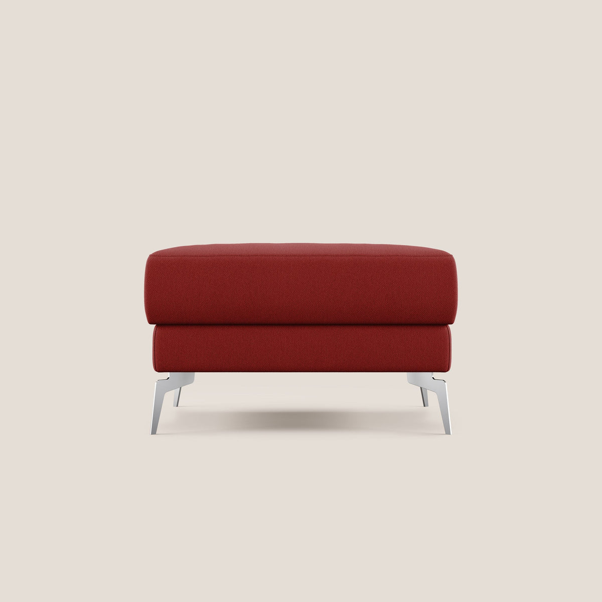 Star Pouf con piedini alti in tessuto smacchiabile T05 rosso - divitt.sbs