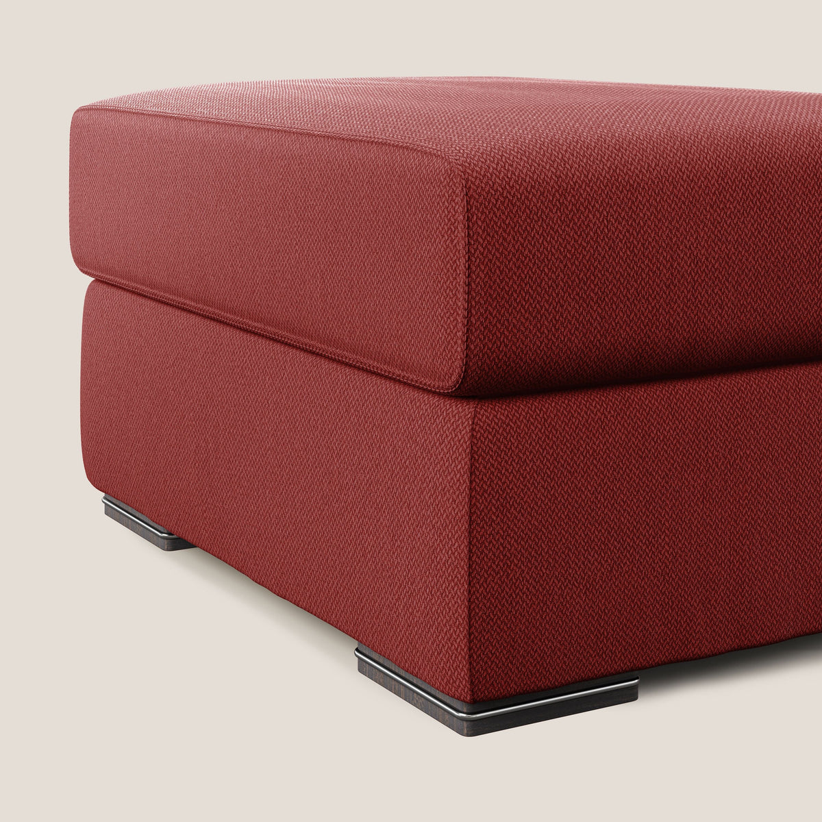 Sun pouf apribile contenitore in tessuto smacchiabile ad acqua T05 rosso - divitt.sbs
