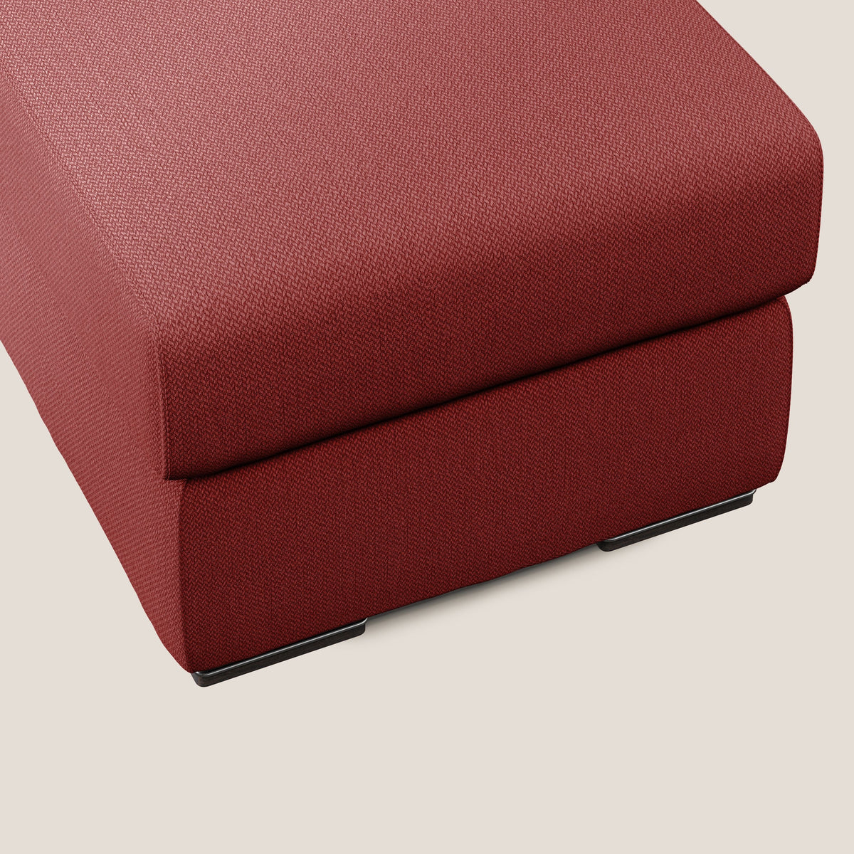 Sun pouf apribile contenitore in tessuto smacchiabile ad acqua T05 rosso - divitt.sbs