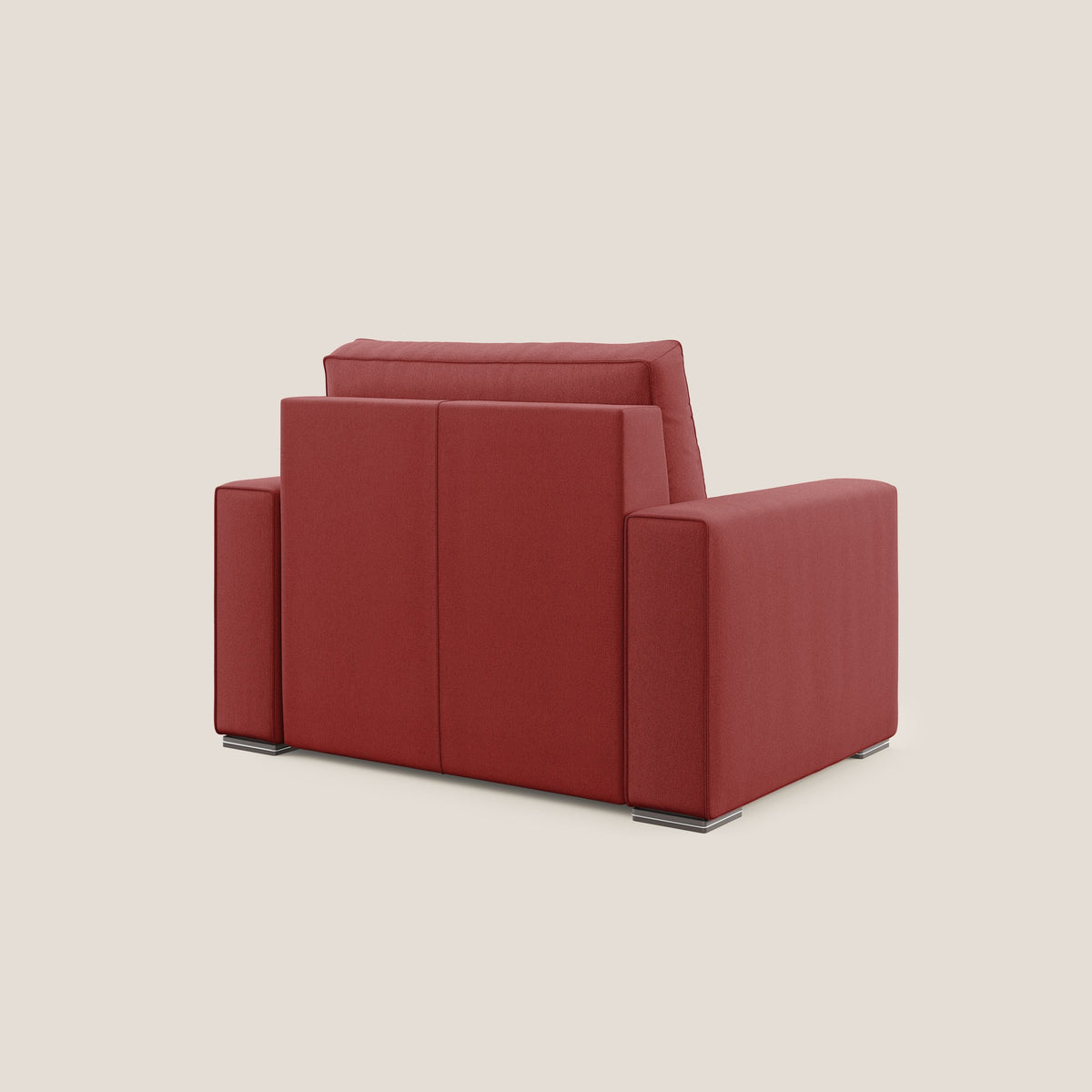 Dream poltrona letto in tessuto smacchiabile T05 rosso - divitt.sbs