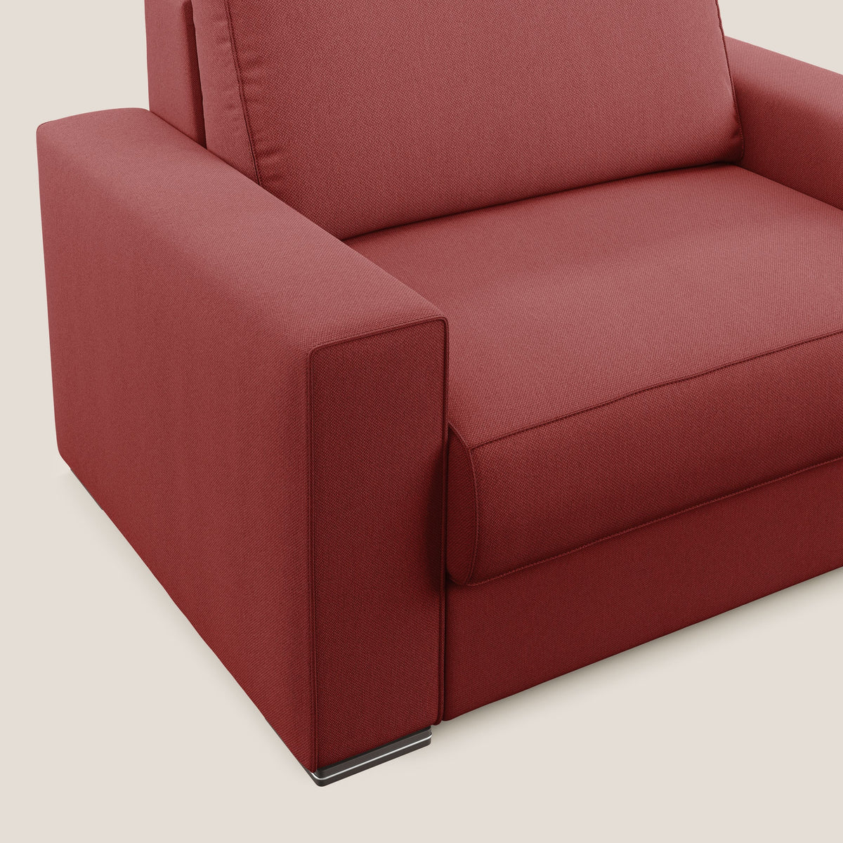Dream poltrona letto in tessuto smacchiabile T05 rosso - divitt.sbs