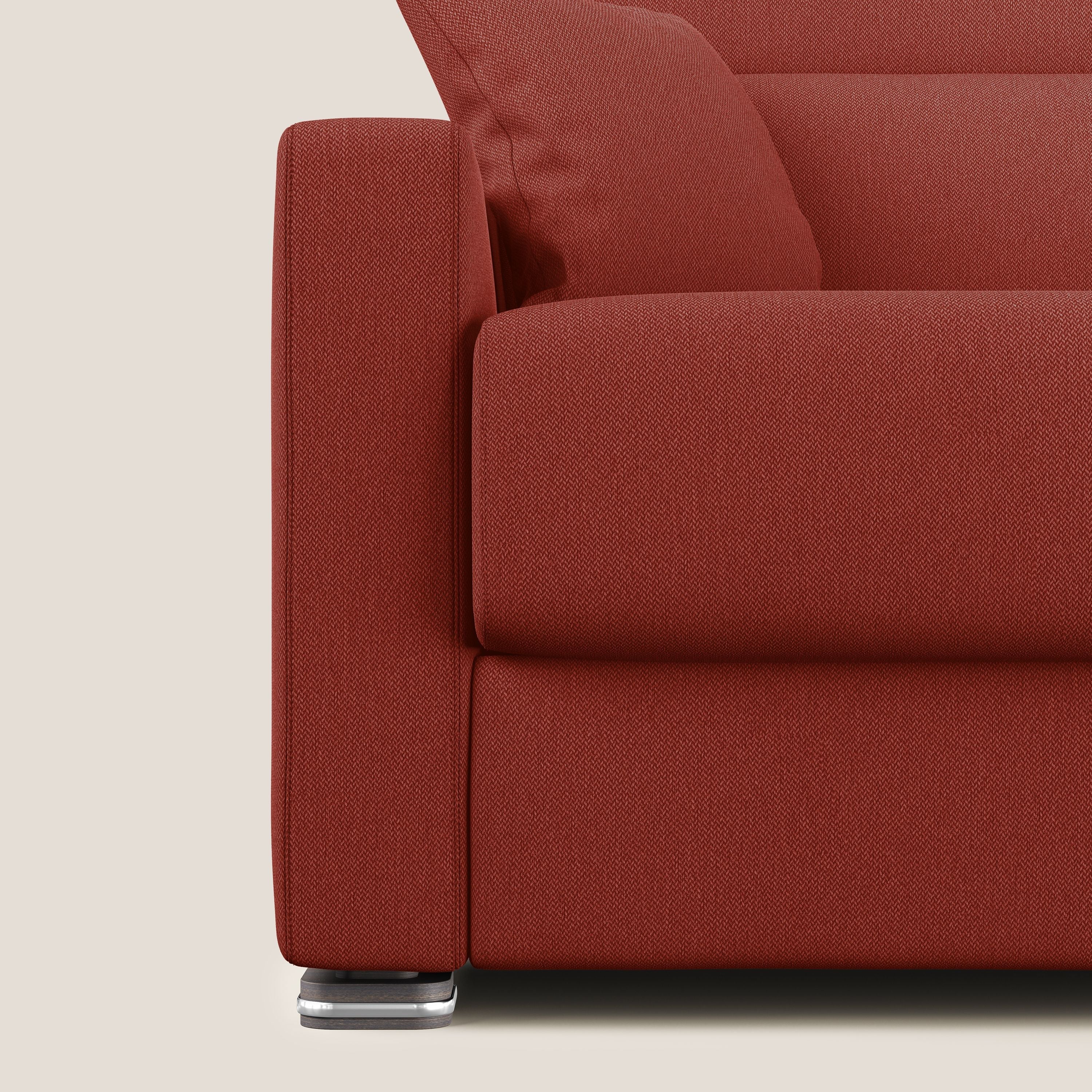 Amber divano letto matrimoniale in tessuto smacchiabile T05 rosso - divitt.sbs