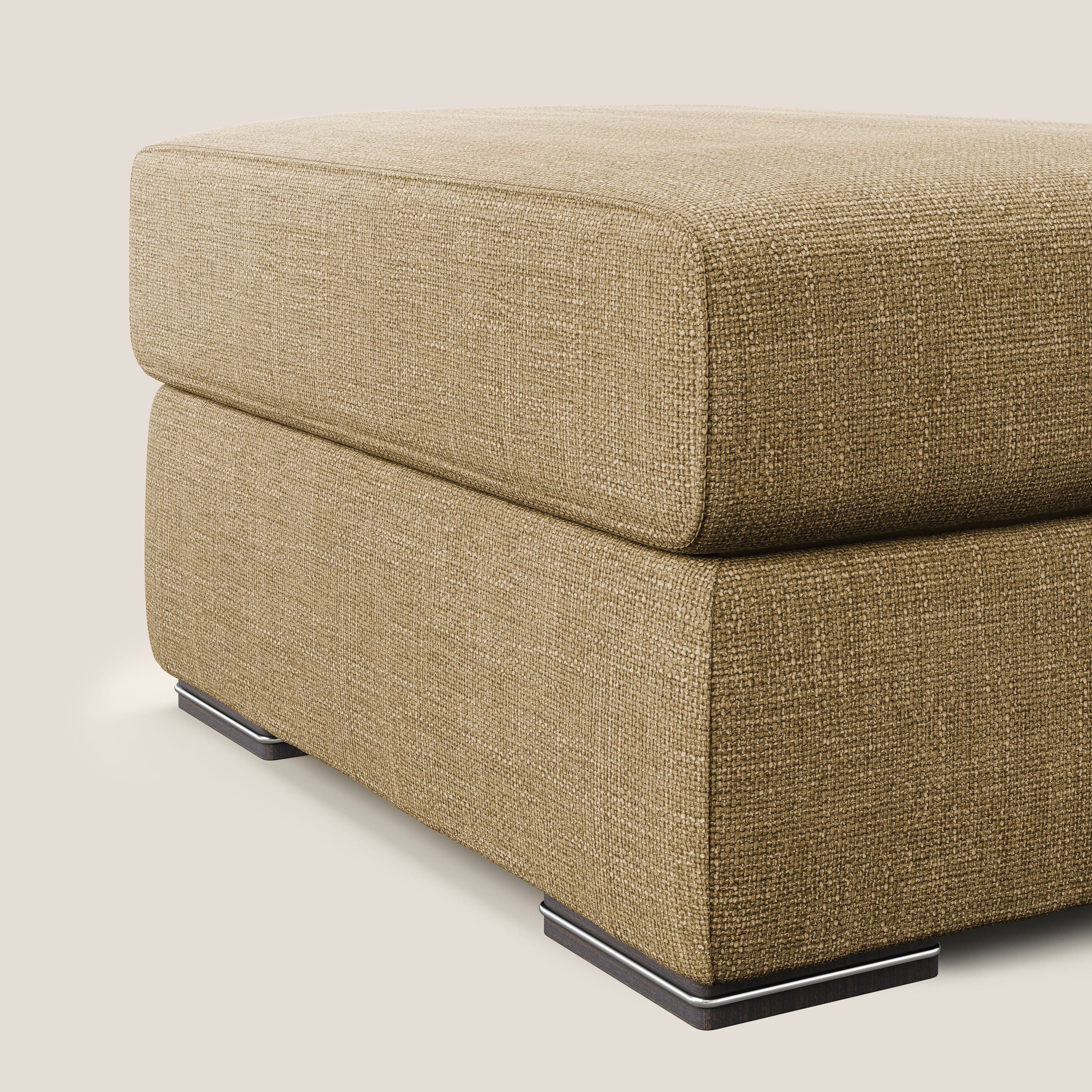 Sun pouf apribile contenitore in tessuto impermeabile morbido intreccio T06 giallo - divitt.sbs