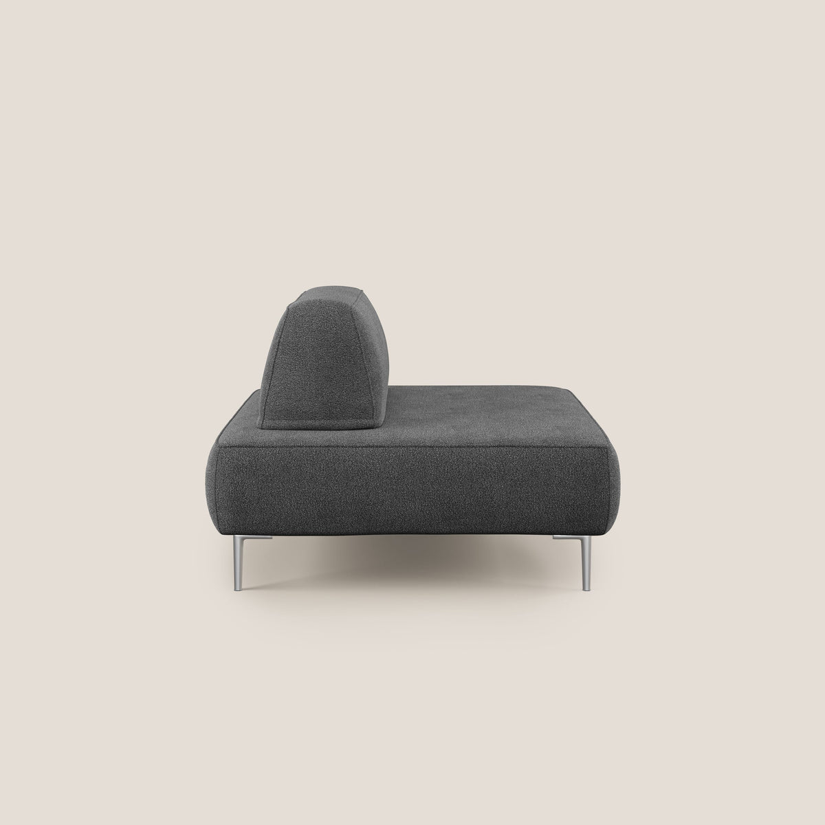 Newton poltrona modulare con schienali movibili T07 antracite - divitt.sbs