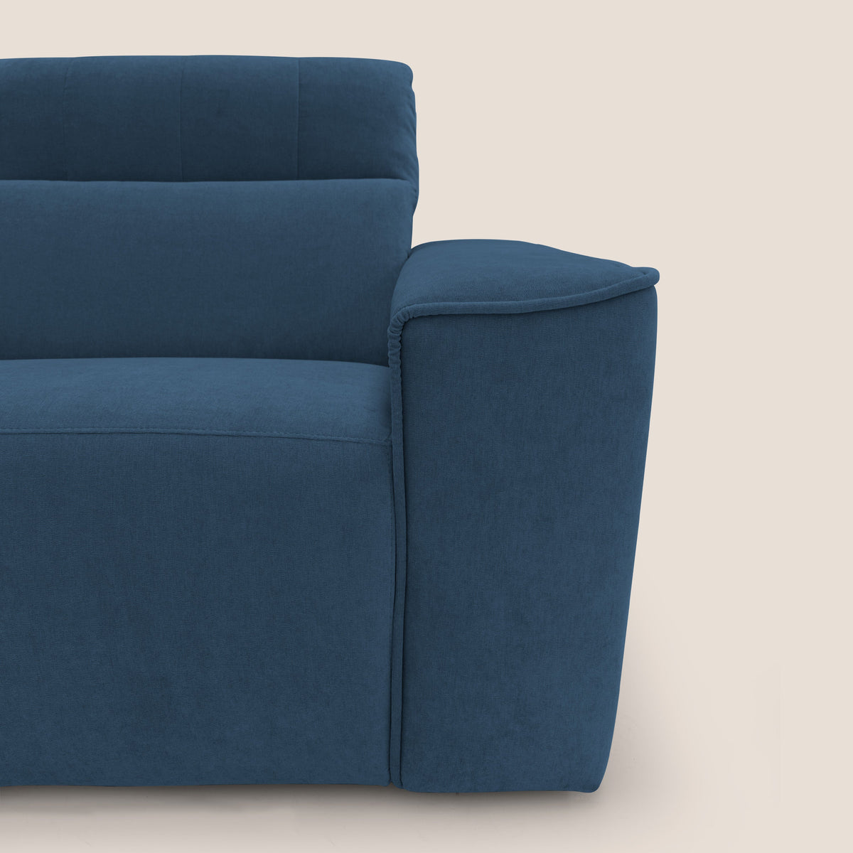 Clark Divano modulare 3 sedute con opzione relax elettrico in tessuto smacchiabile impermeabile T17 blu - divitt.sbs