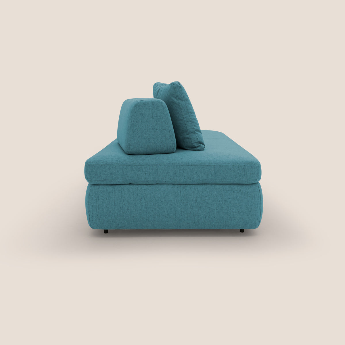 Gransasso Divano letto matrimoniale dal DESIGN innovativo in tessuto impermeabile T03 azzurro - divitt.sbs