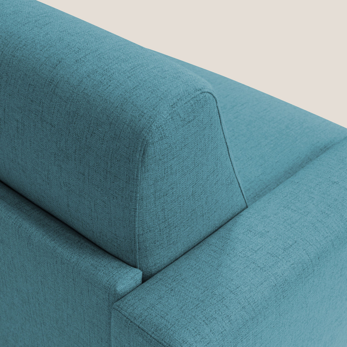 Nixon Divano letto matrimoniale con materasso 20 cm in tessuto impermeabile T03 azzurro - divitt.sbs