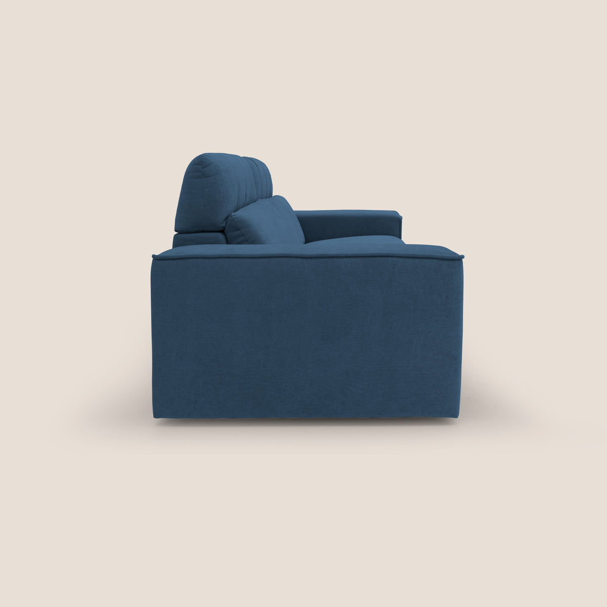 Clark Divano modulare con opzione relax elettrico in tessuto smacchiabile impermeabile T17 blu - divitt.sbs