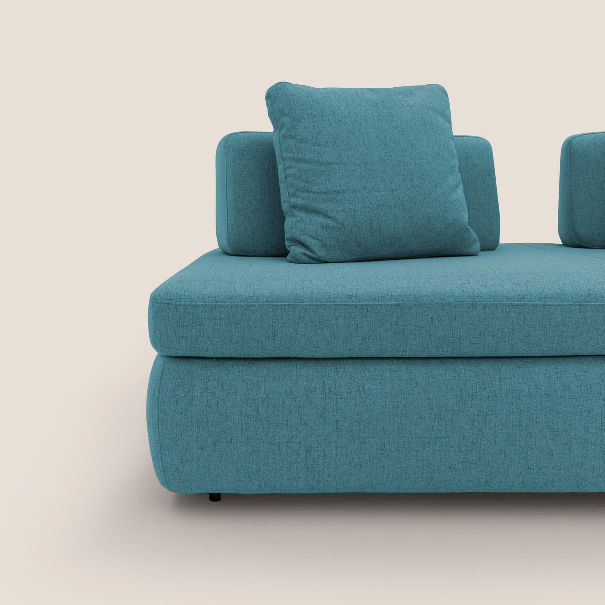 Gransasso Divano letto matrimoniale dal DESIGN innovativo in tessuto impermeabile T03 azzurro - divitt.sbs