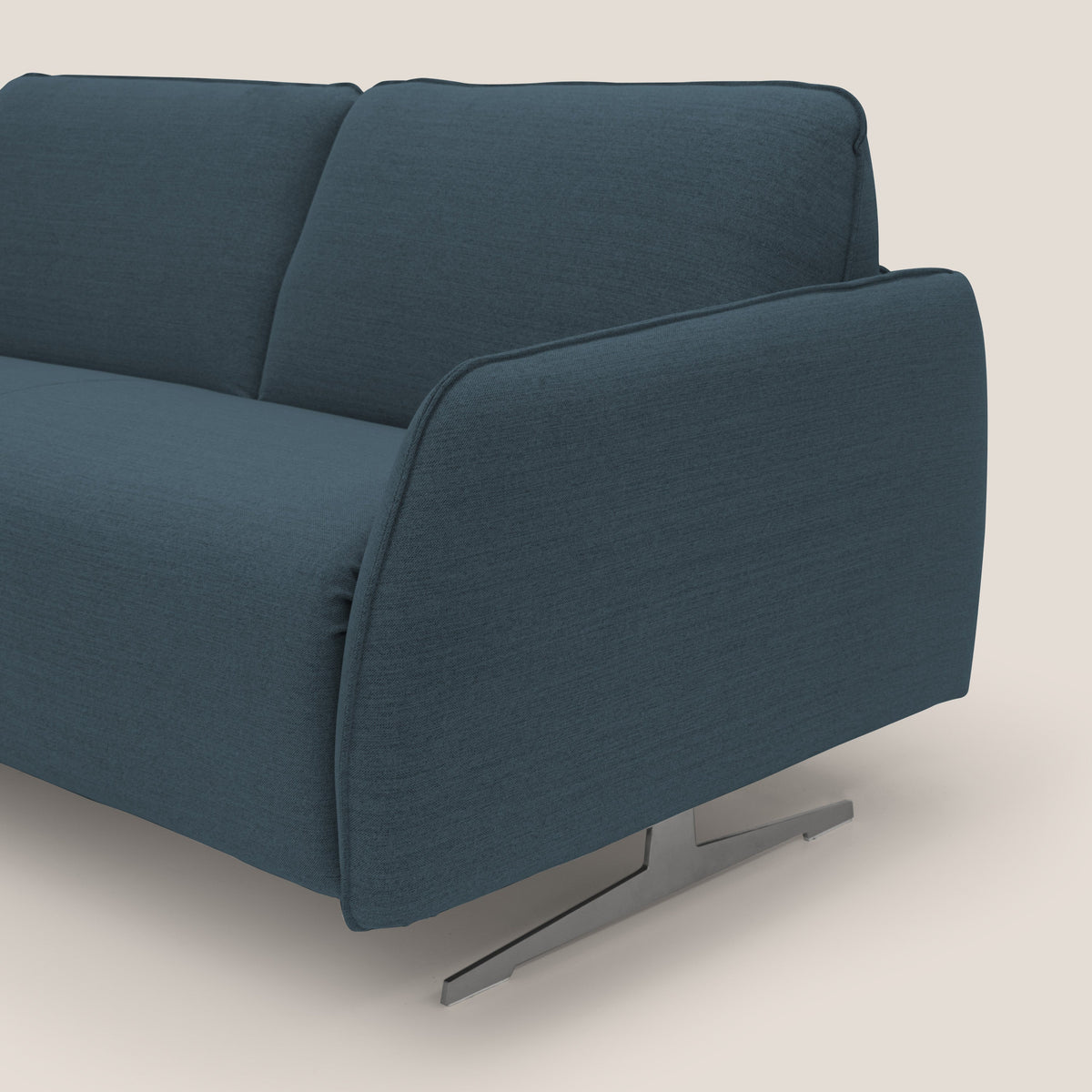 Texas Divano letto matrimoniale moderno in tessuto impermeabile T19 blu - divitt.sbs