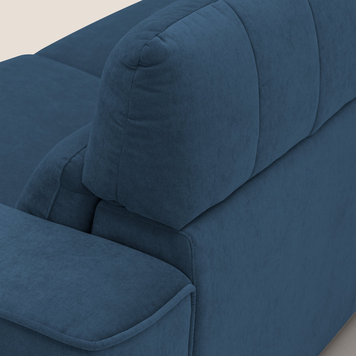 Clark Divano modulare 3 sedute con opzione relax elettrico in tessuto smacchiabile impermeabile T17 blu - divitt.sbs